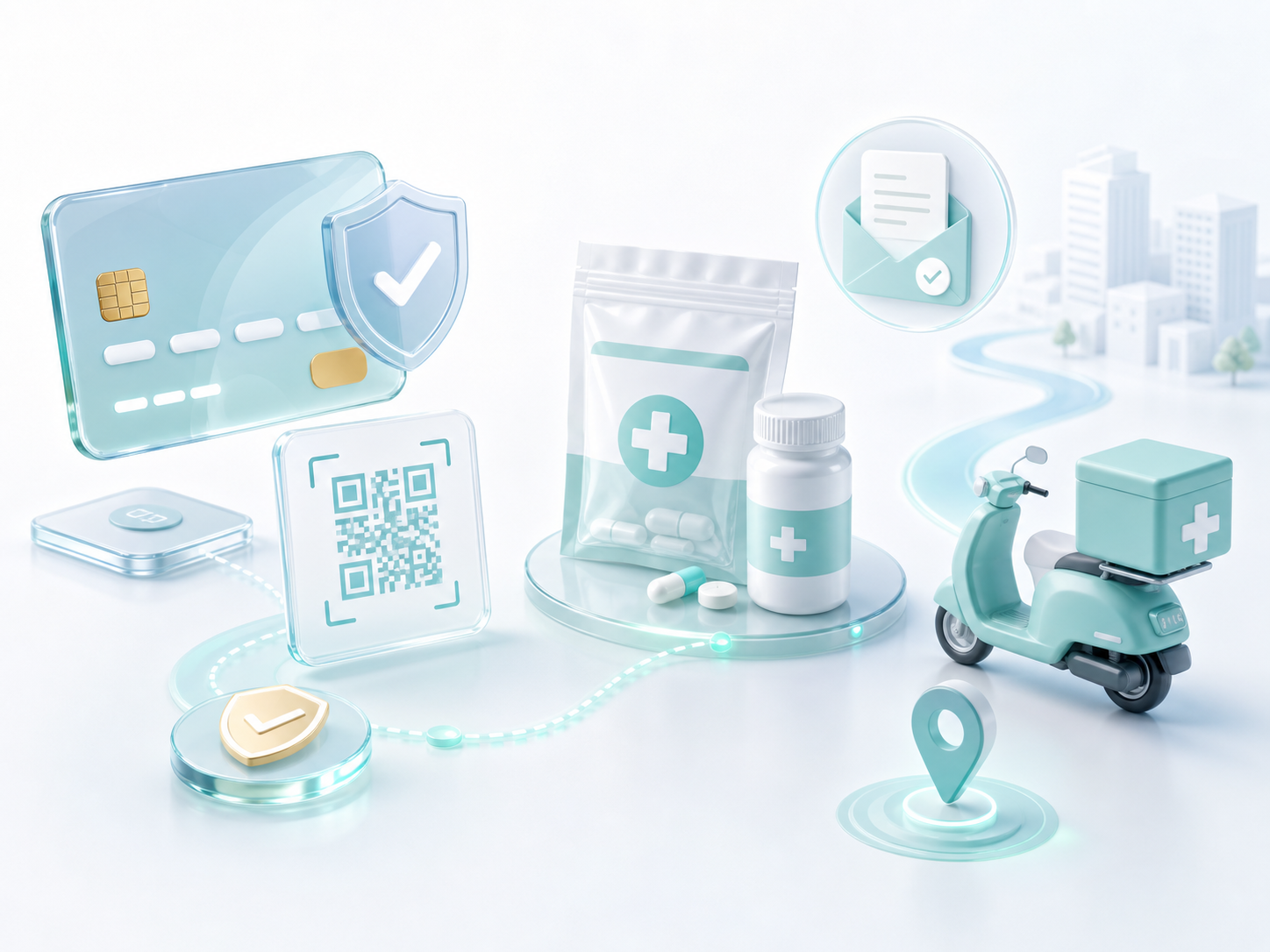 Patient reviewing teleconsult payment and reimbursement documents